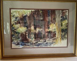 swamp watercolor