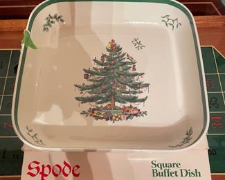 Spode Christmas square buffet dish
