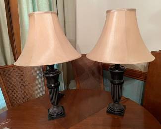 pair urn lamps