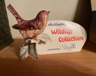 Goebel Wildlife Collection dealer display sign