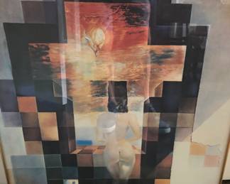 Dali framed poster