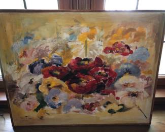 Floral oil painting