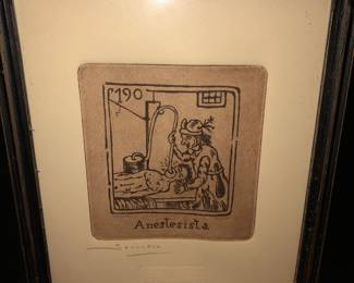 grabados somera anesthesia print