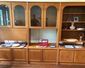 3 separate cabinets being sold separately, easy to move as the top loose