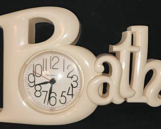 Burwood retro wall Bath clock