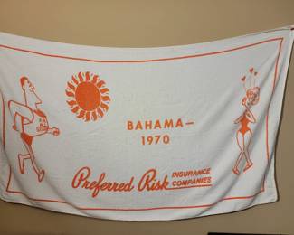 Vintage beach towel