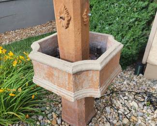 Concrete fountain
