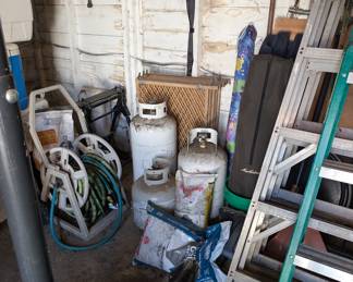 Propane Tanks and Ladders