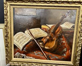Oil on canvas artwork