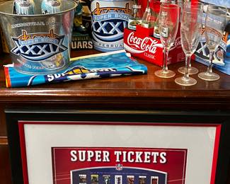 Jaguars/ Super Bowl memorabilia