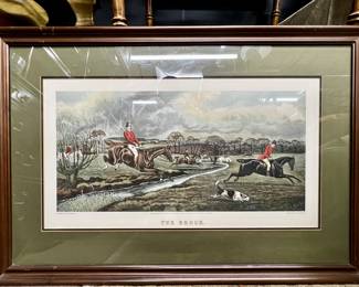 Fox hunt print