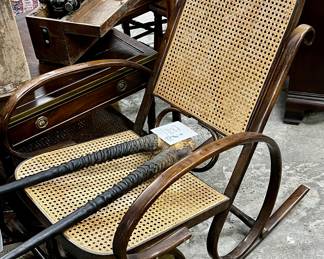 Brentwood cane back rocking chair