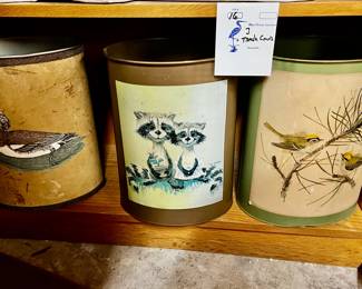 Vintage waste baskets