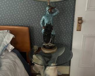 End table and lamp