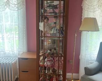 Glass curio cabinet for your collectibles