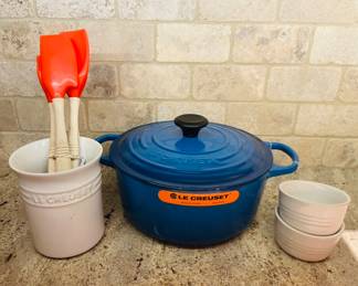 LE Creuset Dutch oven and accessories