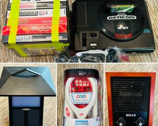 Sega Genesis console and verity of Sega Genesis game cartridges
Acoustic Research 8.98-in 30-Watt Bluetooth Compatibility Indoor/Outdoor Portable Speaker
NIB Nerf Wii Sports Pack
Della Ionic Air Purifier Ozone Ionizer Cleaner