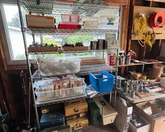 Trout & salmon lures,NIB Daiwa reels, reel storage bag, full boxes