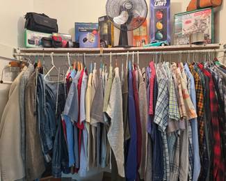 lots of nice clean clothes