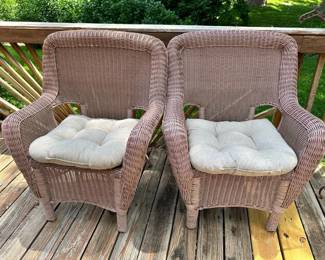 WICKER PATIO CHAIRS