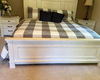 King Mattress Box Springs 2 Side Tables