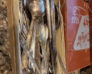 ANTIQUE FLATWARE IN ORIGINAL BOX