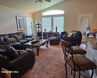 view into the living room