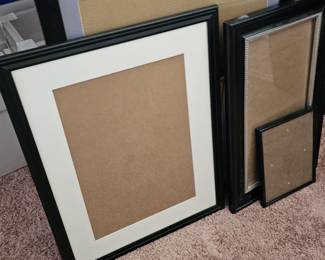 Lots od frames, some with matting, in all sizes