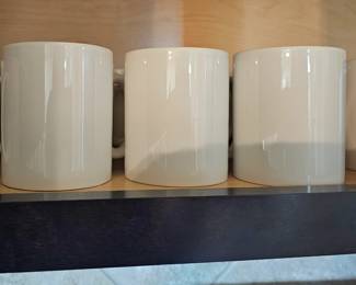 Lots of white mugs