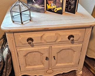 shabby chic nightstand or small console