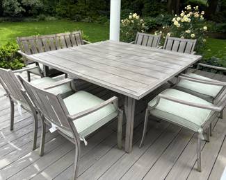 Patio table & chairs with Sunbrella cushions