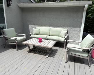 Patio furniture with Sunbrella cushions