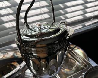 Tons of silverplate serving pieces in great condition.