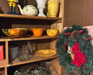 Vintage Christmas and glass ornaments