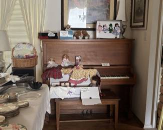 Upright tiger oak piano
Madam Alexander and other collectibles
Samantha American Girl
My Twinn