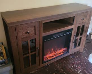 TV stand/electric fireplace (like new)