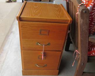 Two drawer file cabinet