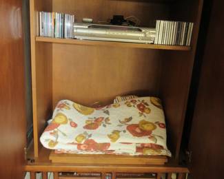 Inside blanket cabinet