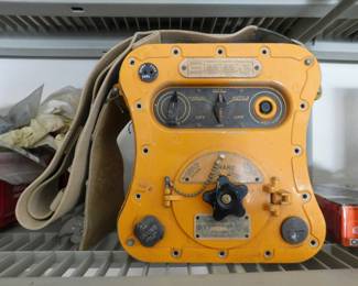 Gibson Girl SCR-587 Survival radio transmitter. Hand crank design, WW11 Air Force and Army equipment.