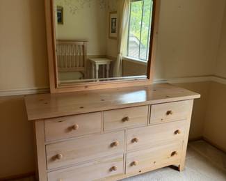 Dresser with mirror