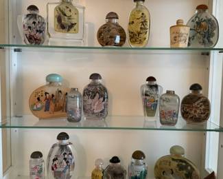 Hand painted, Chinese perfume bottles
