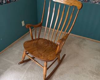 Wooden rocking chair