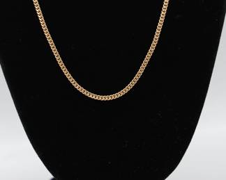 14k Vintage Yellow GOLD Necklace -shippable