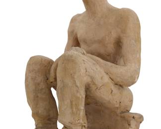 Louis Sloboodkin Signed Sculpture