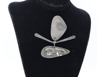 MID CENTURY MODERN Sterling ED WEINER Pin/Brooch