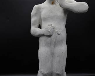 Louis Slobodkin Sculpture Of A Man Shaving - Shippable