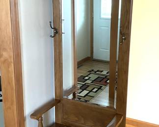 Oak Hall Tree Bench