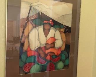 Signed serigraph, Bertha Horta