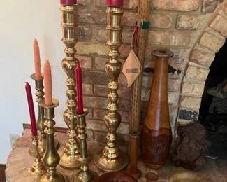 Brass candlesticks