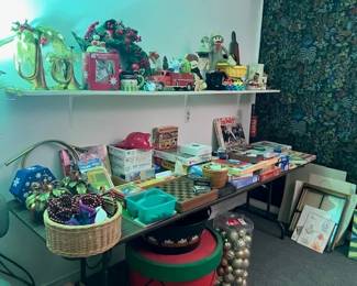 Christmas, vintage games, fire truck, art supplies